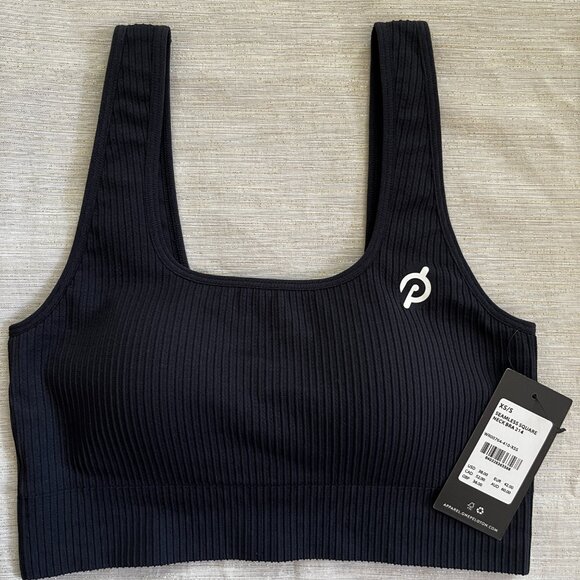 NWT, Peloton, Apparel, Seamless Square Neck Bra, Ink XS/S - Picture 5 of 6